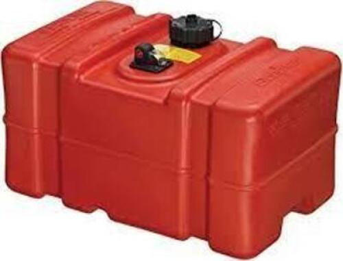 DESCRIPTION: (1) MARINE FUEL TANK BRAND/MODEL: SCEPTER PORTABLE #08668 INFORMATION: RED RETAIL$: $124.99 SIZE: 12 GALLON QTY: 1