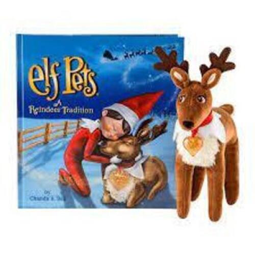 DESCRIPTION: (1) STUFF ANIMAL TOY BRAND/MODEL: ELF PETS #B084TT RETAIL$: $20.00 SIZE: 3.5 X 8.5 X 9.1 QTY: 1
