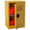 DESCRIPTION: (1) FLAMMABLES STORAGE CABINET BRAND/MODEL: CONDOR/42X503A INFORMATION: YELLOW RETAIL$: $621.21 SIZE: 12 GALLON, 23" X 18" X 36 1/2" QTY: