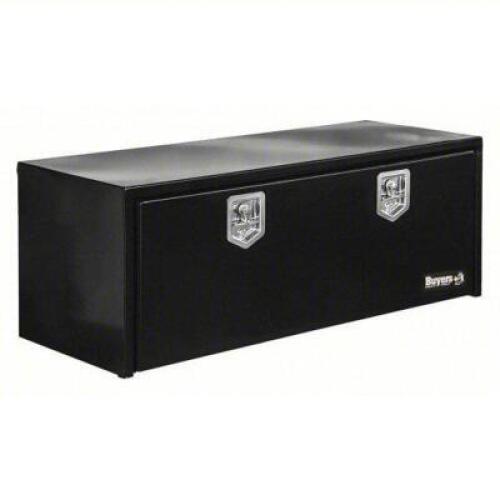 DESCRIPTION: (1) UNDERBODY TRUCK BOX BRAND/MODEL: BUYERS/55AG10 INFORMATION: BLACK, SINGLE/DROP DOOR LID RETAIL$: $518.09 SIZE: 18" X 18" X 48" QTY: 1