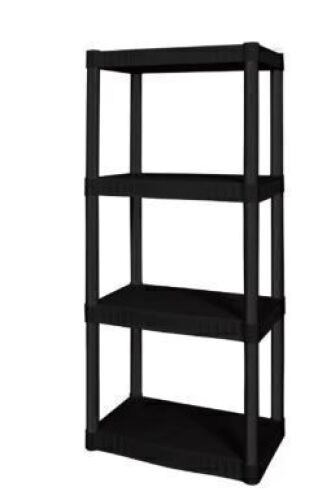 DESCRIPTION: (1) HEAVY DUTY SHELVING UNITBRAND/MODEL: HYPER TOUGHINFORMATION: PLASTICSIZE: 4 SHELVES,&nbsp;14D x 21.75W x 47.6HRETAIL$: $53.73 EAQTY: 1