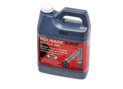 DESCRIPTION: (4) STENCIL INK BRAND/MODEL: ROLMARK MARSH INFORMATION: WHITE SIZE: 1 QT RETAIL$: $30.00 EA QTY: 4