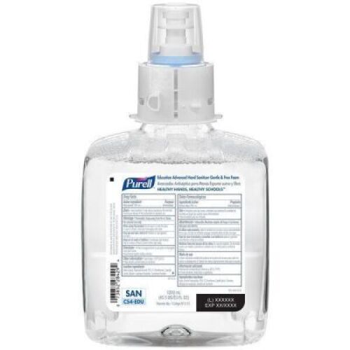 DESCRIPTION: (4)ADVANCED FOAM HAND SANITIZER BRAND/MODEL: PURELL EDUCATION SIZE: 1200 ML RETAIL$: $164.25 TOTAL QTY: 4