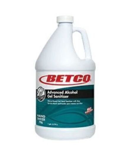 DESCRIPTION: (4) ADVANCED ALCOHOL GEL SANITIZER BRAND/MODEL: BETCO SIZE: 1 GALLON RETAIL$: $21.87 EA QTY: 4