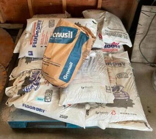 (8) 25LB FLOOR-DRY ABSORBANT SPILL CLEAN-UP