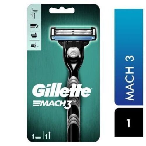 DESCRIPTION: (6) MEN'S RAZORS BRAND/MODEL: GILLETTE MACH 3 INFORMATION: SINGLE RAZOR SIZE: 3 BLADES RETAIL$: $13.47 EA QTY: 6