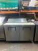 48" 2 DOOR REACH IN SANDWICH PREP COOLER WITH CUTTING BOARD - 2