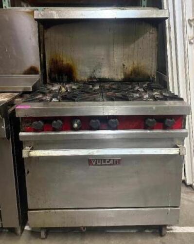 36" GAS 6 BURNER RANGE/OVEN