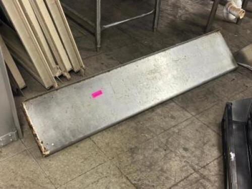 6 FT. STAINLESS STEEL WALL MOUNTED SHELF