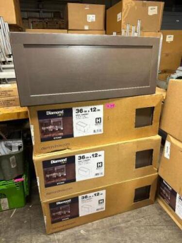 (5) - 36" X 12" WALL CABINETS