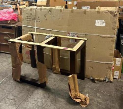 72" GLASS TOP DINING TABLE / NEW IN BOX