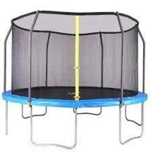 DESCRIPTION: (1) TRAMPOLINE WITH ENCLOSURE NET BRAND/MODEL: AIRZONE #AZJ-12-2 RETAIL$: $277.14 SIZE: 12 FT QTY: 1