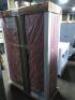DESCRIPTION: (1) FLAMMABLES STORAGE SAFETY CABINETBRAND/MODEL: JUSTRITE #894511INFORMATION: RED, EMPTY, NO ITEMS INCLUDED WITH CABINETSIZE: 60 GAL CAPACITY, 18" x 43" x 65"RETAIL$: $1750.00 EAQTY: 1 - 4