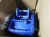 DESCRIPTION: (1) FLOOR CLEANING MACHINEBRAND/MODEL: CRICKETINFORMATION: BLUE, 2L CLEANER CAPACITY, 12L DIRTY WATER TANKRETAIL$: $999.00 EAQTY: 1 - 6