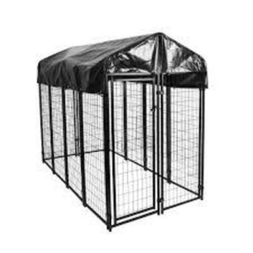 DESCRIPTION: (1) PREMIUM PET KENNEL BRAND/MODEL: LUCKY DOG #1005311581 INFORMATION: BLACK, WELDED WIRE SIZE: 8' X 4' X 6 RETAIL$: $390.00 EA QTY: 1