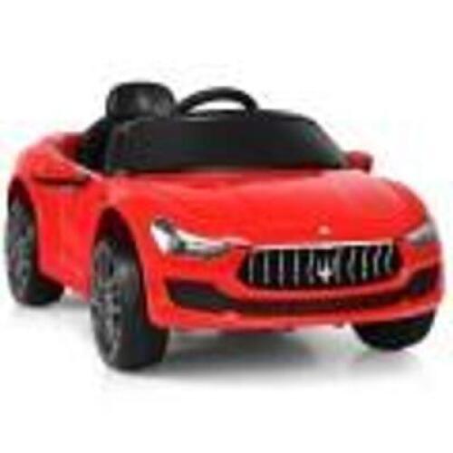DESCRIPTION: (1) 12V REMOTE CONTROL CAR BRAND/MODEL: MASERATI #MY2018 INFORMATION: RED RETAIL$: $229.95 SIZE: 41" X 21.5" X 17.5" ( L X W X H ) QTY: 1
