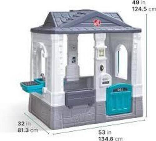 DESCRIPTION: (1) PLAYHOUSE AND ACCESSORIES BRAND/MODEL: STEP 2 INFORMATION: NEAT & TIDY COTTAGE RETAIL$: $198.00 EA QTY: 1