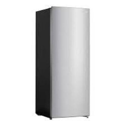 DESCRIPTION: (1) REFRIGERATOR OR FREEZER BRAND/MODEL: VISSANI INFORMATION: STAINLESS STEEL LOOK, DENT IN DOOR, MUST COME INSPECT SIZE: 7 CU FT RETAIL$