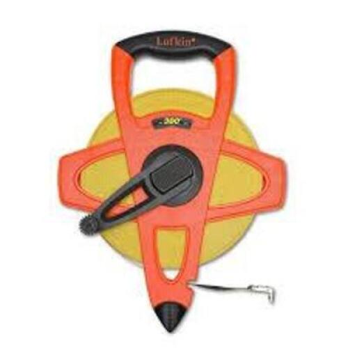 DESCRIPTION: (1) FIBERGLASS LONG TAPE WHEEL BRAND/MODEL: LUFKIN INFORMATION: ORANGE, HI-VIZ SIZE: 200' RETAIL$: $59.88 EA QTY: 1