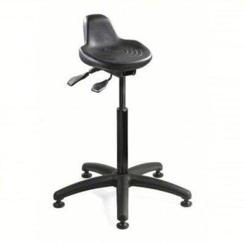DESCRIPTION: (1) SIT/STAND STOOL BRAND/MODEL: BEVCO #4FE65 INFORMATION: BLACK SIZE: 32 IN OVERALL HT, PNEUMATIC LEVER, 22 IN MIN TO 32 IN MAX, NO BACK
