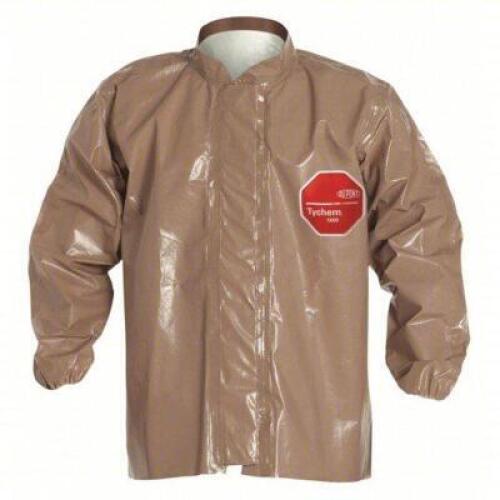 DESCRIPTION: (6) DISPOSABLE JACKET BRAND/MODEL: TYCHEM #5000 INFORMATION: TAN SIZE: LARGE RETAIL$: $469.79 TOTAL QTY: 6