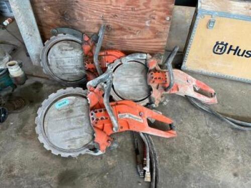 ASSORTED HUSQVARNA MKII HYDRAULIC RING SAWS (FOR PARTWS, NOT IN WORKING CONDITION)