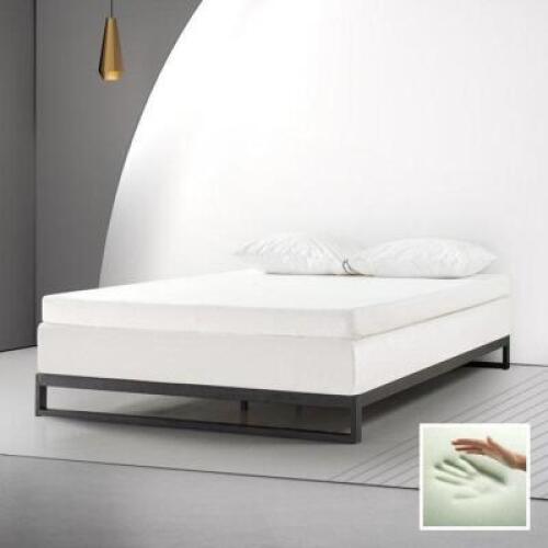 DESCRIPTION: (1) MEMORY FOAM TOPPER BRAND/MODEL: SPA SENSATIONS #MFMT-400Q-CA INFORMATION: 4IN RETAIL$: $110.00 SIZE: QUEEN QTY: 1