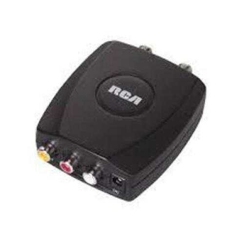 DESCRIPTION: (6) COMPACT RF MODULATOR BRAND/MODEL: RCA #CRF907 INFORMATION: BLACK RETAIL$: $23.95 EA QTY: 6