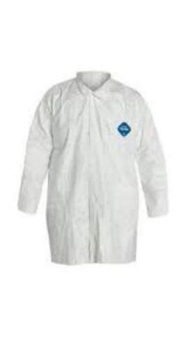 DESCRIPTION: (2) CASE OF (30) DISPOSABLE LAB COAT BRAND/MODEL: DUPONT #4T053 INFORMATION: WHITE SIZE: 7XL RETAIL$: $130.00 TOTAL QTY: 2
