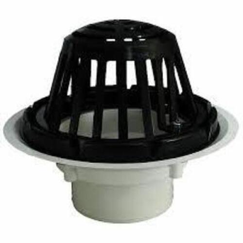 DESCRIPTION: (1) ABS PLASTIC ROOF DRAIN BRAND/MODEL: WATER-TITE #86100 INFORMATION: CAST IRON DOME SIZE: 3" RETAIL$: $127.48 EA QTY: 1