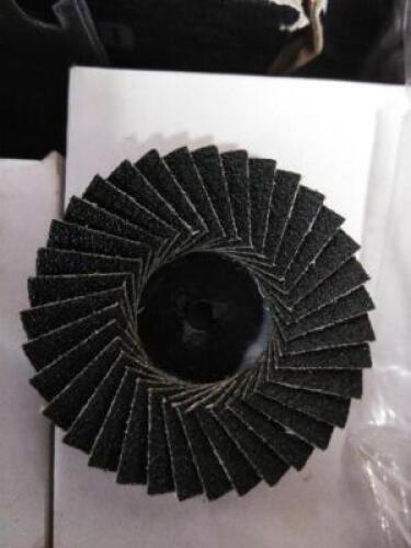 DESCRIPTION: (3) CASES OF (10) FLAP WHEELS BRAND/MODEL: 809775-02036 INFORMATION: GRIT 60 SIZE: 1" X 3/4" X 1/4" QTY: 3