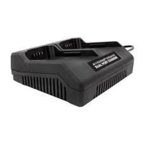 DESCRIPTION: (1) LITHIUM ION CLASS 2 BATTERY DUAL PORT CHARGER BRAND/MODEL: SUNJOE SIZE: 24 V RETAIL$: $70.00 EA QTY: 1