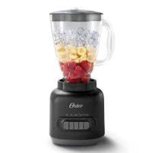 DESCRIPTION: (1) BLENDER BRAND/MODEL: OSTER INFORMATION: 5 SPEED SIZE: 6 CUP RETAIL$: $34.99 EA QTY: 1