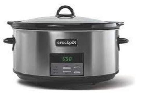 DESCRIPTION: (1) CROCKPOT SLOWCOOKER BRAND/MODEL: CROCKPOT SIZE: 6 QT RETAIL$: $80.00 EA QTY: 1