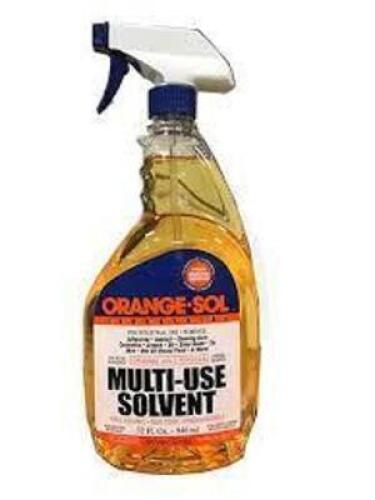 DESCRIPTION: (12) CLEAR MULTI-USE ECO SOLVENT BRAND/MODEL: ORANGE-SOL INDUSTRIAL SIZE: 32 FL OZ RETAIL$: $20.00 EA QTY: 12