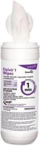 DESCRIPTION: (6) OXIVIR 1 WIPESBRAND/MODEL: DIVERSEY OXIVIRSIZE: 60 WIPES PER CONTAINERRETAIL$: $12.50 EAQTY: 6