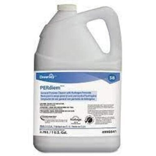DESCRIPTION: (4) CLEANER WITH PEROXIDE BRAND/MODEL: DIVERSEY PERDIEM SIZE: 2.5 L RETAIL$: $20.00 EA QTY: 4