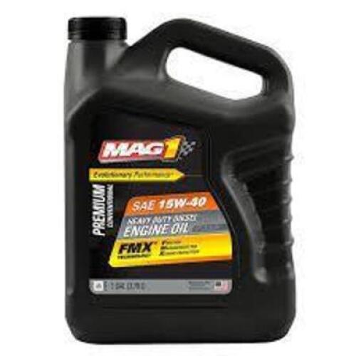 DESCRIPTION: (2) HEAVY DUTY DIESEL ENGINE OIL BRAND/MODEL: MAG 1 SIZE: 15W-40 RETAIL$: $17.15 EA QTY: 2