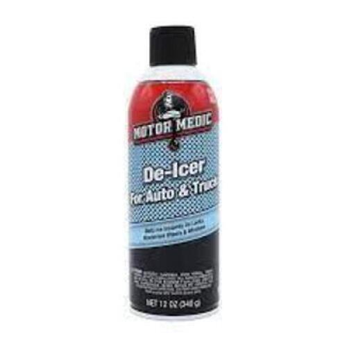 DESCRIPTION: (3) DE-ICER FOR AUTO AND TRUCK BRAND/MODEL: MOTOR MEDIC SIZE: 12 OZ RETAIL$: $11.73 EA QTY: 3