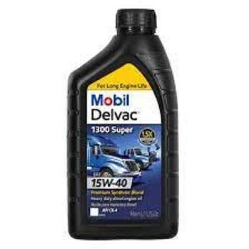 DESCRIPTION: (6) DEIESEL ENGINE OIL BRAND/MODEL: MOBIL DELVAC 1300 SUPER SIZE: 1 QT RETAIL$: $5.49 EA QTY: 6