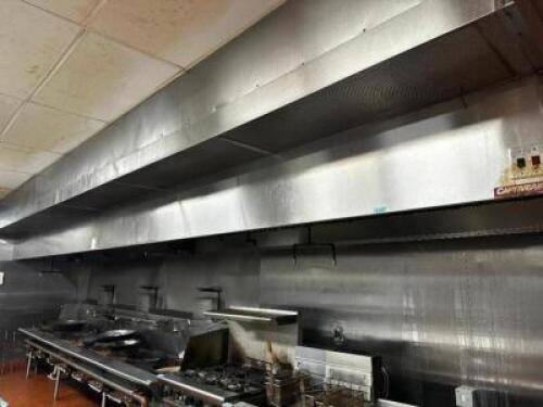 28' EXHAUST HOOD SYSTEM W/ FIRE SUPPRESSION TANKS