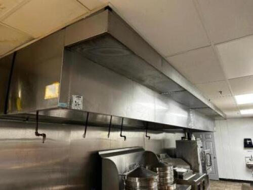 22' EXHAUST HOOD SYSTEM W/ FIRE SUPPRESSION TANKS
