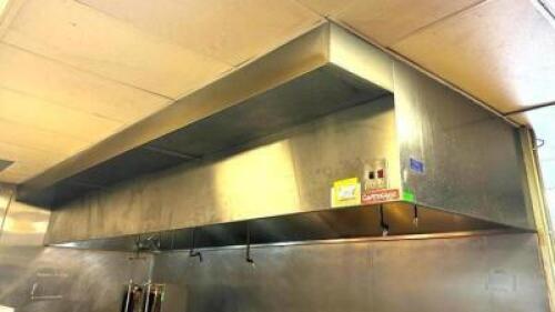16' EXHAUST HOOD W/ FIRE SUPPRESION TANK