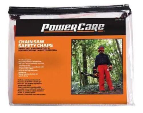 DESCRIPTION: (1) CHANSAW SAFETY CHAPS BRAND/MODEL: POWERCARE #1001-495-611 RETAIL$: $60.00 EA QTY: 1