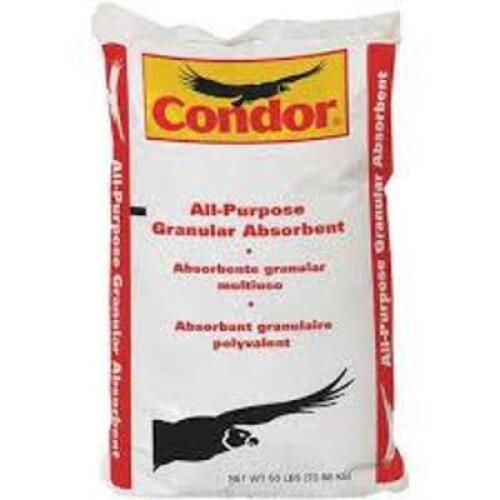 DESCRIPTION: (9) BAGS OF ABSORBENT BRAND/MODEL: CONDOR INFORMATION: MONTMORILLONITE CLAY/BROWN & TAN SIZE: 50 LBS [TOTAL: 967 LBS] RETAIL$: 60.89 EACH
