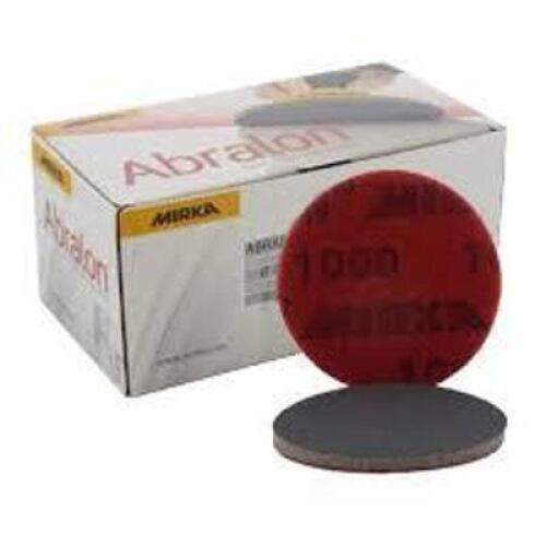 DESCRIPTION: (5) BOXES OF (20) ABRALON FINISHING PADS BRAND/MODEL: MIRKA #8A-203-2000 SIZE: 3" RETAIL$: $83.38 PER BOX QTY: 5