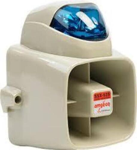 DESCRIPTION: (1) DURABLE SELF CONTAINED SIREN WITH STROBE BRAND/MODEL: AMSECO #SSX-52S RETAIL$: $105.06 EA QTY: 1