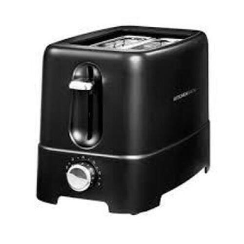 DESCRIPTION: (1) TOASTER BRAND/MODEL: KITCHENSMITH BY BELLA INFORMATION: BLACK SIZE: 2 SLICE RETAIL$: $28.99 EA QTY: 1