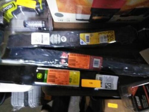DESCRIPTION: (3) DIFFERENT SETS OF MOWER BLADES BRAND/MODEL: MANY INFORMATION: MUST COME INSPECT QTY: 3