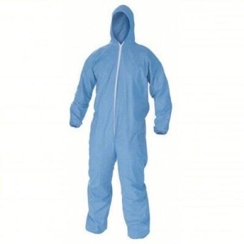 DESCRIPTION: (1) CASE OF (25) FLAME RESISTANT APPAREL, HOODED BRAND/MODEL: KLEENGUARD #6VTC9 INFORMATION: BLUE SIZE: XL RETAIL$: $220.00 TOTAL QTY: 1